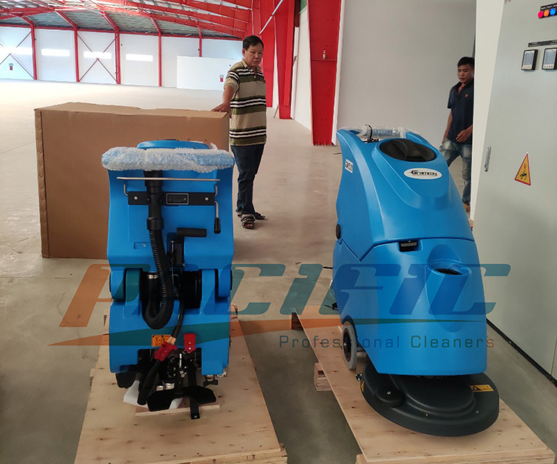 BÀN GIAO MÁY LAU SÀN CÔNG NGHIỆP NHÀ XƯỞNG