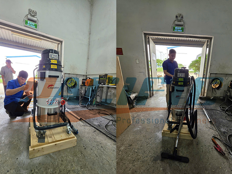 MÁY HÚT BỤI CÔNG NGHIỆP HIỆU DELFIN MTL201Z21 DÙNG HÚT BỤI DỄ CHÁY NỔ