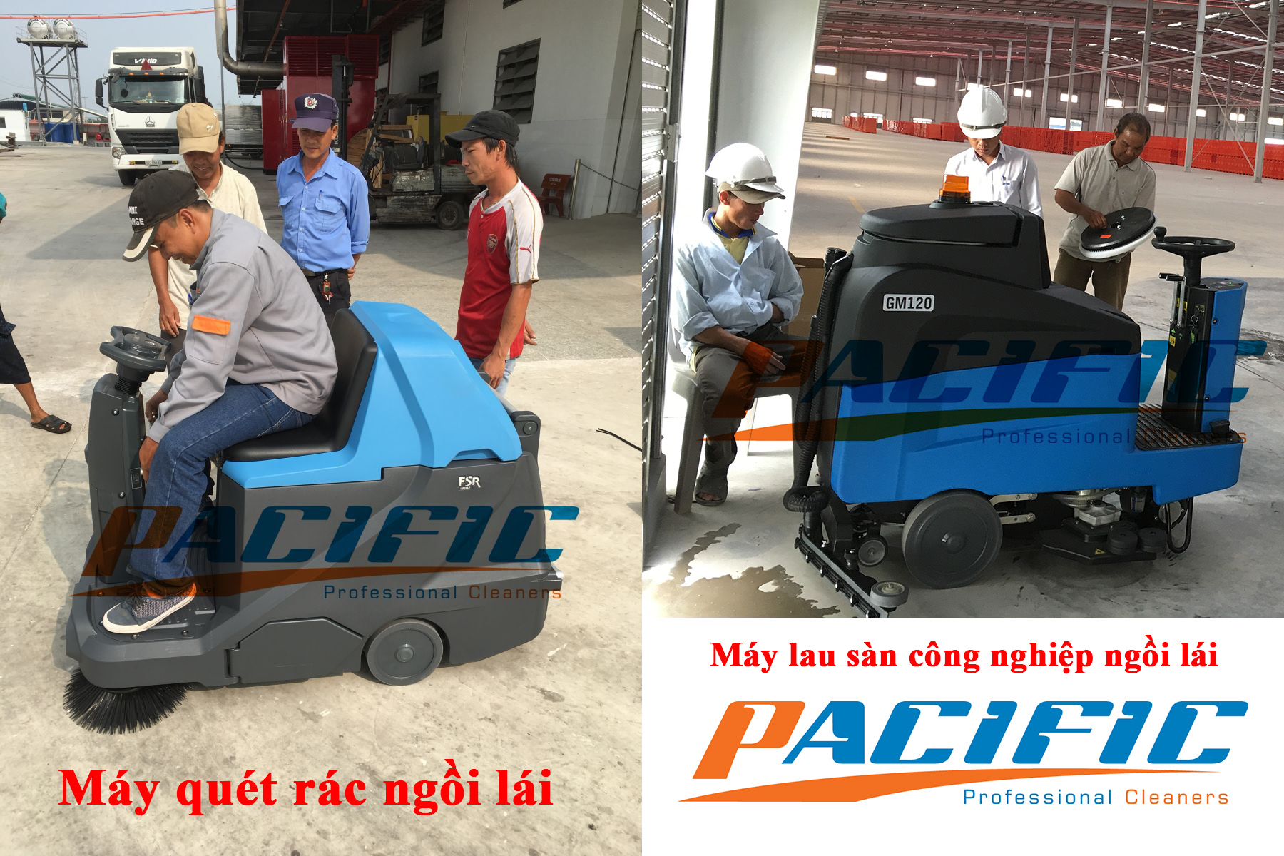 MÁY QUÉT RÁC NGỒI LÁI MÁY LAU SÀN CÔNG NGHIỆP