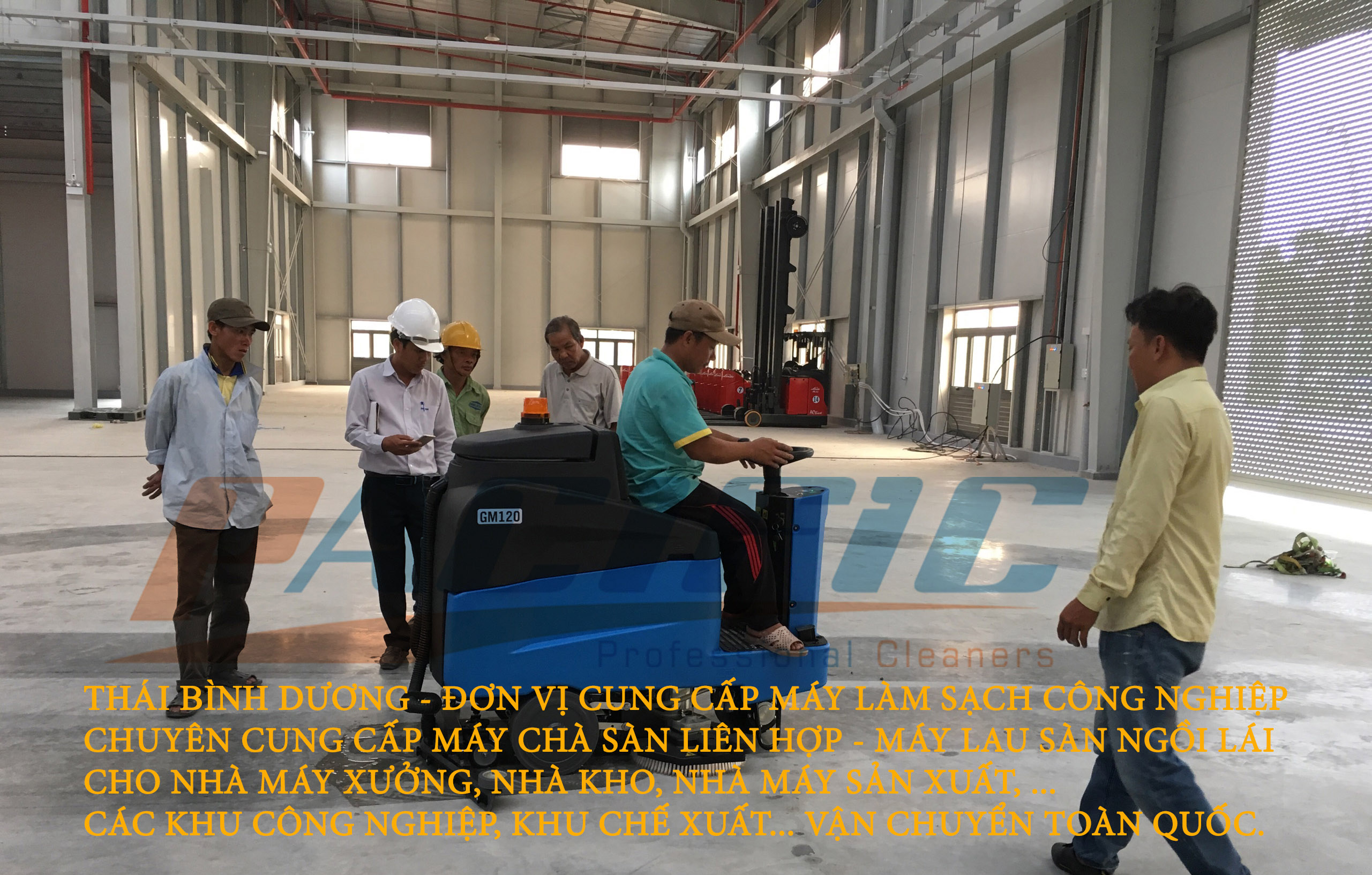 máy lau sàn nhà xưởng ngồi lái